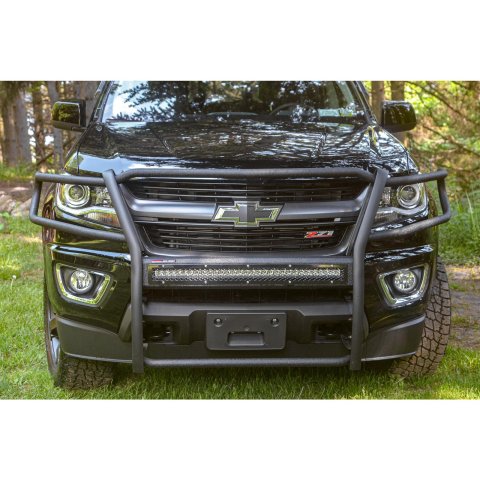 Aries Automotive Pro Series Grille Guards for 2015-2020 CANYON, 2015-2022 COLORADO - 2170022 Guards, Series, Steel, Black Textured Powdercoat, LED Light Bar, Chevrolet, GMC, Each