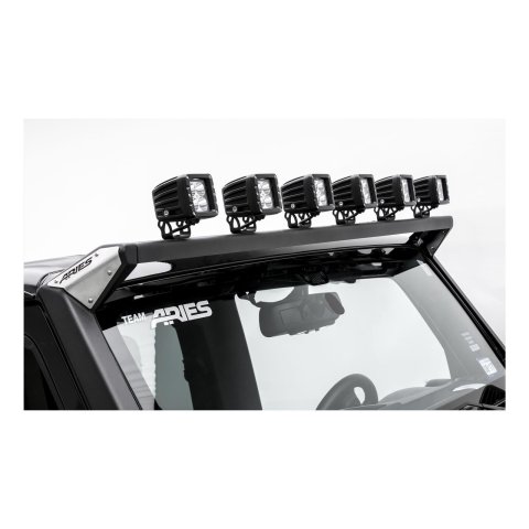 ARIES Automotive Light Mount Brackets 15914 Mounting Brackets, Jeep Roof, 07-17 Jeep JK