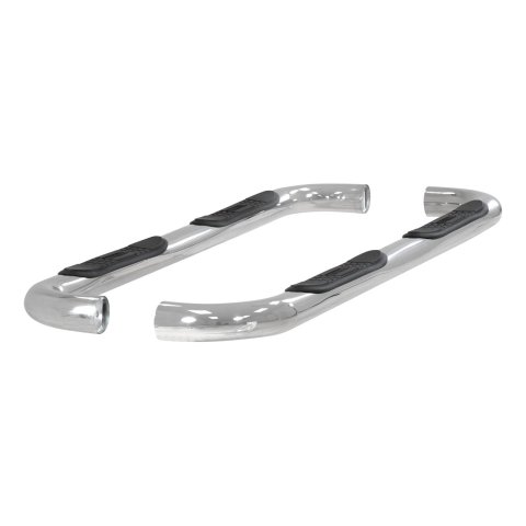 Aries Automotive 3 in. Round Side Bars 203008-2 Step Bars, Side, inch, Stainless Steel, Polished, Ford, Pair