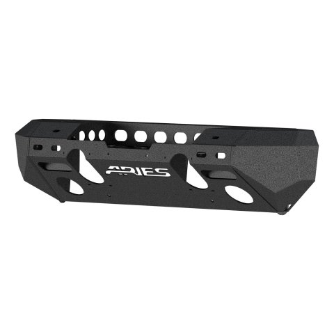 Aries Automotive TrailChaser Front Bumper with Corner Guards for 2007-2017 WRANGLER, 2018 WRANGLER JK - 2082052 Bumpers, Fabricated, Aluminum, Black Powdercoated, Textured, Front, Center Section, Guards, Jeep, Kit