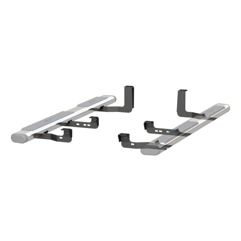 Aries Automotive 6 in. Oval Side Bar Mounting Brackets 4493 Step Brackets, Oval, Chevy, GMC, Kit