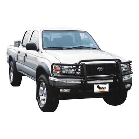 Aries Automotive Grille Guards for 1996-1998 4RUNNER, 1998-2000 TACOMA - 2042 Step Bars, Round Side, 3 inch, Steel, Black Powdercoated, Toyota, Pair