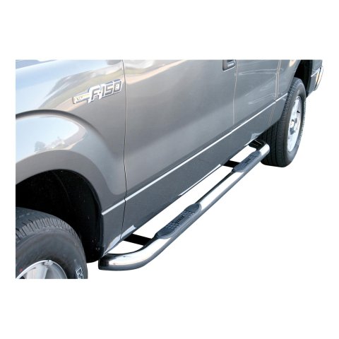 Aries Automotive 3 in. Round Side Bars for 2009-2014 F-150 - 203039-2 Step Bars, Diameter, Stainless Steel, Polished, Ford, Pair