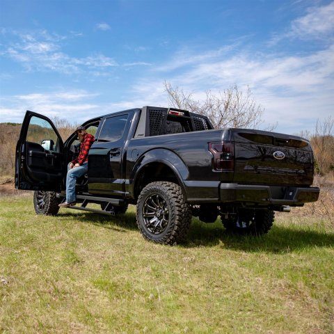 ARIES Automotive - Headache Racks and Window Guards for 2009-2025 F-150, 2022-2025 F-150 LIGHTNING 1110112 Rack, Switchback, 15-18