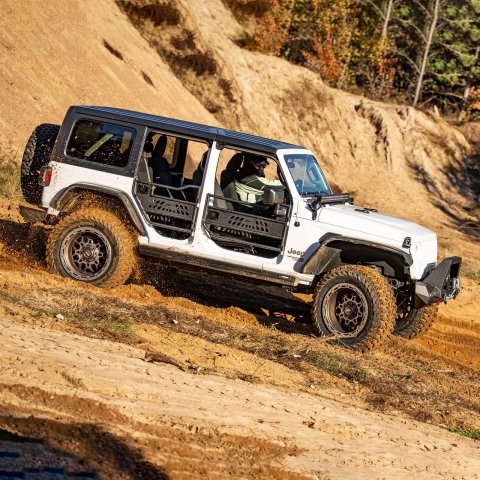 Aries Automotive ActionTrac Powered Running Boards 3036571 Power Boards, ActionTrac, Aluminum, Black Powdercoated, Jeep, Kit