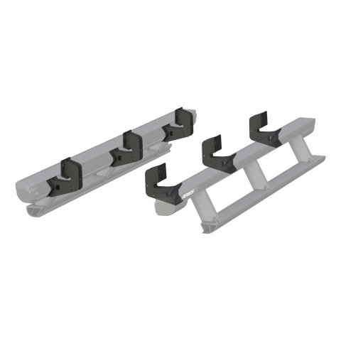 Aries Automotive ActionTrac Mounting Brackets for 2004-2014 F-150 - 3025125 Running Board Component, Bracket, ActionTrac, Black Powdercoated, Ford, Kit