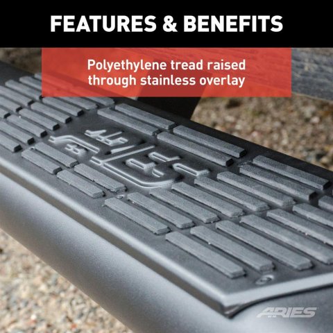 ARIES Automotive Running Boards, Nerf Bars and Rock Sliders 2558053 AscentSteps 2011-2019 Dodge Durango ALL