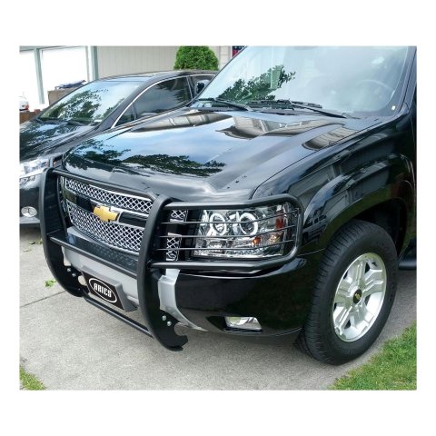 Aries Automotive Grille Guards for 2007-2014 TAHOE, SUBURBAN 1500, 2007-2013 AVALANCHE - 4065 Guard, Brush Guard, Steel, Black Powdercoated, Chevy, Each