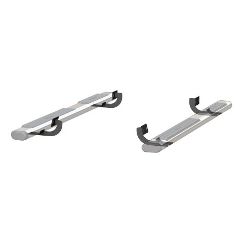 Aries Automotive 6 in. Oval Side Bar Mounting Brackets for 1997-2003 F-150, 2004 F-150 HERITAGE, 1997-1999 F-250 - 4506 Step Brackets, Oval, Ford, Kit