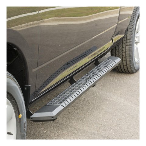 Aries Automotive AdvantEDGE 5.5 in. Side Bars 2055953 Step Bars, Diameter, Aluminum, Black Powdercoated, Pair