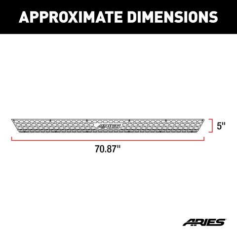 ARIES Automotive Nerf Bar and Step Components 2055085 Pad For Advantedge 85" --Black