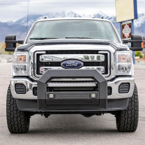 Aries Automotive AdvantEDGE 5.5 in. Bull Bars for 2019-2024 1500 - 2165102 Grille Guards, ADVANTEdge Bar, Aluminum, Black Powdercoated, LED, Ram, Each
