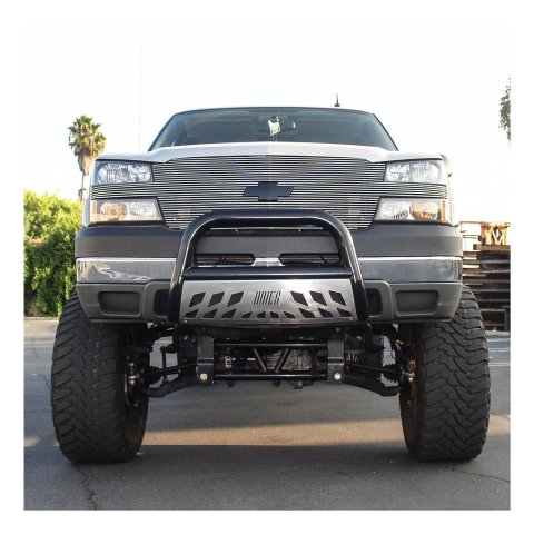 Aries Automotive 3 in. Bull Bars B35-4002 Grille Guard, Bar, Steel, Black Powdercoated, Chevy, GMC, Each
