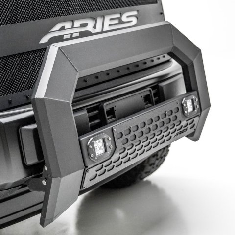Aries Automotive AdvantEDGE 5.5 in. Bull Bars 2164103 Grille Guards, Bar, Black, Chevy, GMC, W/Led, Each