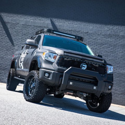 ARIES Automotive - Light Mounting Bars for 2007-2021 TUNDRA 2162100 Bull Bar, Advantedge, Black W/LED'S, 07-17