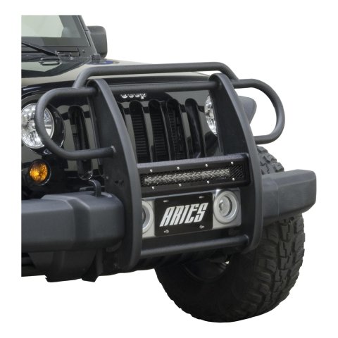 ARIES Automotive Grille Guard Components PJ20MB Face Plate, Pro Series, 20In, Msh, Bl,