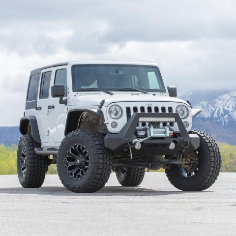 Aries Automotive TrailCrusher Front Bumper Corner Guards 2081207 Guards, Steel, Black Powdercoated, Textured, Front, Jeep, Pair