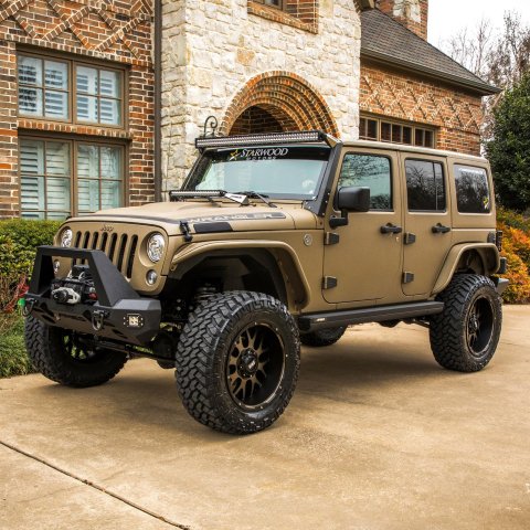 Aries Automotive ActionTrac Powered Running Boards for 2007-2017 WRANGLER, 2018 WRANGLER JK - 3036570 Power Boards, ActionTrac, Aluminum, Black Powdercoated, Jeep, 4-door, Kit