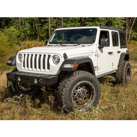 Aries Automotive TrailCrusher Front Bumpers for 2020-2024 GLADIATOR, 2018-2024 WRANGLER - 2156002 Bumper, TrailCrusher, Jeep, Black, Each