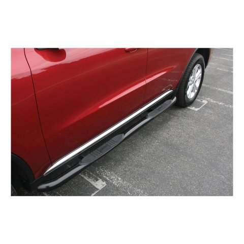 Aries Automotive 3 in. Round Side Bars for 2011-2025 DURANGO - 205031 Nerf and Step Bars, Bars, Steel, Black Powdercoated, Dodge, Pair