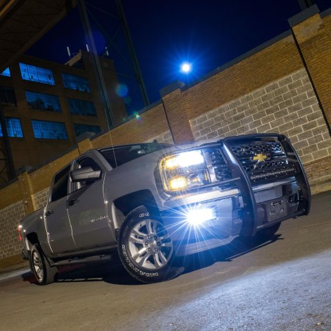 Aries Automotive Pro Series Grille Guards for 2014-2018 SILVERADO 1500, 2019 1500 LD - P4091 Guards, Brush Guard, Steel, Black Textured Powdercoat, Chevrolet, Each