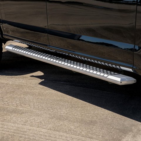 Aries Automotive AdvantEDGE 5.5 in. Side Bars for 2004-2014 F-150 - 2555008 Step Bars, Diameter, Aluminum, Chrome Powdercoated, Pair