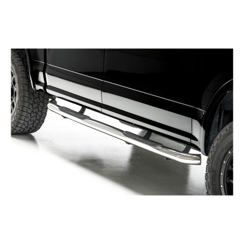 Aries Automotive 3 in. Round Side Bars 203043-2 Step Bars, Diameter, Stainless Steel, Polished, Ford, Pair