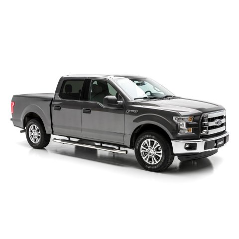 Aries Automotive 4 in. Oval Side Bars for 2004-2008 F-150, 2006-2008 MARK LT - S223015-2 Step Bars, Oval, in., Stainless Steel, Polished, Ford, Lincoln, Pair