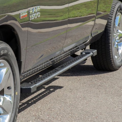 Aries Automotive Rocker Steps 2074110 Step Bars, Nerf Bars, Steel, Textured Black Powdercoated, Dodge, Ram, Pair