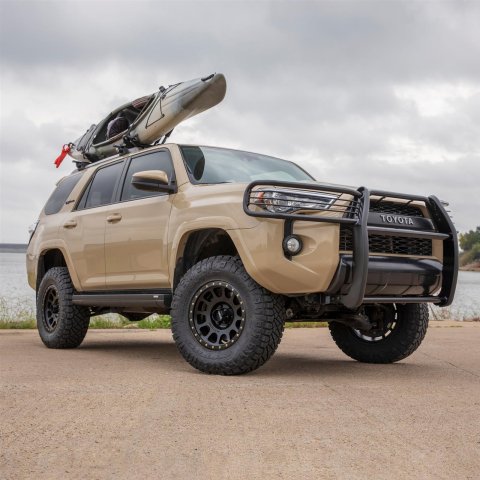 Aries Automotive ActionTrac Powered Running Boards 3047954 Boards, Aluminum, Black Powdercoated, Full Length, 69.600 in. Length, Toyota, Pair