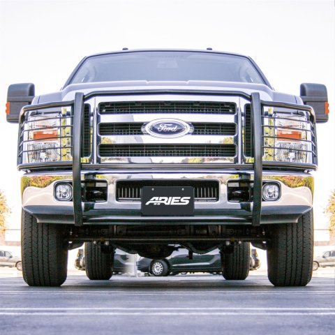 Aries Automotive Grille Guards 3061 Guard, Brush Guard, Steel, Black Powdercoated, Ford, Each