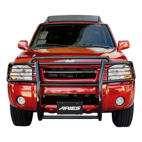 Aries Automotive Grille Guards for 2001-2004 FRONTIER - 9044 Guard, Brush Guard, Steel, Black Powdercoated, Nissan, Each