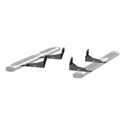 Aries Automotive 6 in. Oval Side Bar Mounting Brackets for 2000-2006 TUNDRA - 4516 Step Brackets, Oval, Toyota, Kit