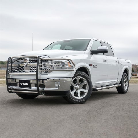 Aries Automotive 6 in. Oval Side Bars S2885 Step Bars, Oval, in., Stainless Steel, Polished, Pair