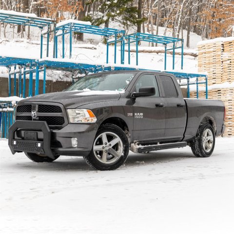 Aries Automotive ActionTrac Powered Running Boards 3048314 Boards, Aluminum, Black Powdercoated, Cab, 87.600 in. Length, Ram, Pair