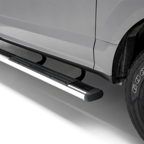 Aries Automotive 6 in. Oval Side Bars for 1997-2003 F-150, 2004 F-150 HERITAGE - 4444022 Step Bars, Stainless Steel, Polished, 6.00 Diameter, 53.00 Length, Ford, Pair