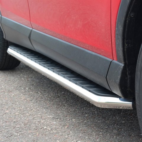 Aries Automotive AeroTread Running Boards 2051018 Boards, Aluminum/Stainless Steel, Polished, Full Length, 67.00 in. Length, Toyota, Pair