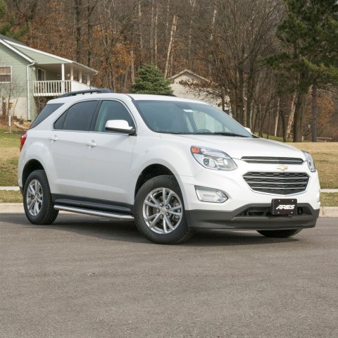 Aries Automotive AeroTread Running Boards for 2018-2024 EQUINOX, TERRAIN - 2051033 Boards, Aluminum/Stainless Steel, Polished, Full Length, 67.00 in. Length, Chevrolet, GMC, Pair