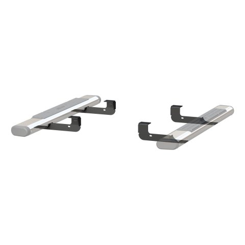 Aries Automotive 6 in. Oval Side Bar Mounting Brackets 4492 Step Brackets, Oval, Chevy, GMC, Kit
