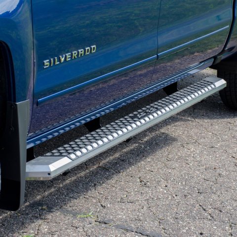 Aries Automotive AdvantEDGE 5.5 in. Side Bars 2555002 Step Bars, Diameter, Aluminum, Chrome Powdercoated, Pair