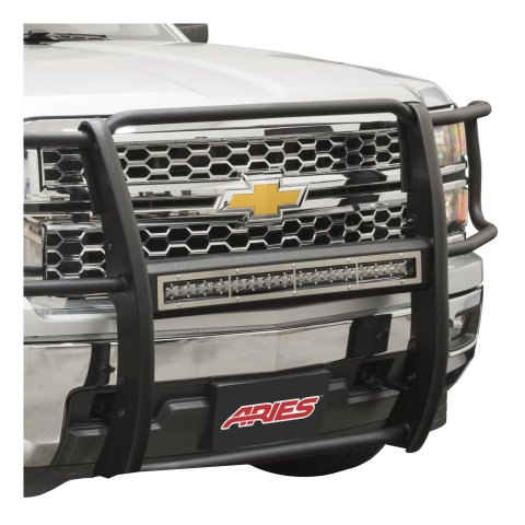 ARIES Automotive Grilles and Grille Inserts PC30OS Guard Face Plate, Pro Series, (1)30In, Ss, 30" OPEN FACE, BRUSH STAINLESS STEEL