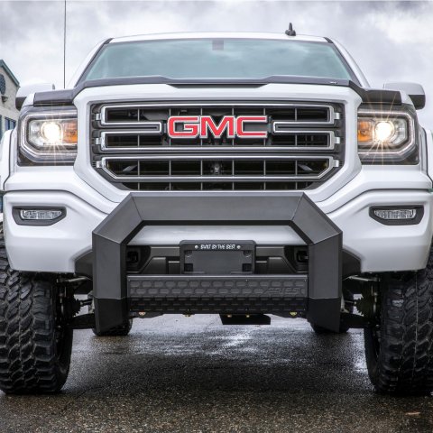 Aries Automotive AdvantEDGE 5.5 in. Bull Bars 2164003 Grille Guards, ADVANTEdge Bar, Aluminum, Black Powdercoated, Chevrolet, GMC, Each