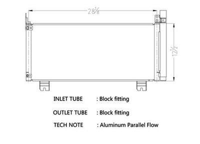 CSF Air Conditioning Condensers 10729 Condenser, Aluminum, Natural, Mazda, Each