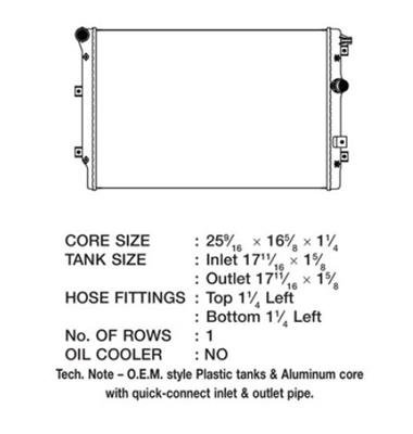 CSF Radiators 3560 Radiator, OE Replacement, Aluminum/Plastic, Natural, Volkswagen, Each