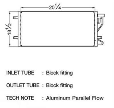 CSF Air Conditioning Condensers 10405 Condenser, Aluminum, Black, Jeep, Each
