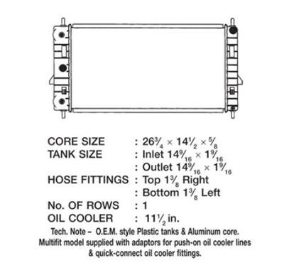 CSF Radiators 3306 Chevrolet Cobalt