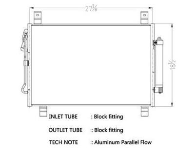 CSF Air Conditioning Condensers for 2013-2017 PATHFINDER - 10734 Condenser, Aluminum, Black, Nissan, Each