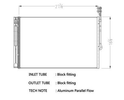 CSF Air Conditioning Condensers 10747 Condenser, Aluminum, Black, Volkswagen, Each