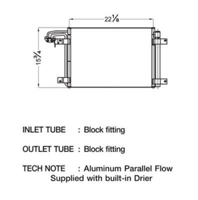 CSF Air Conditioning Condensers 10537 Condenser, Aluminum, Black, Volkswagen, Each