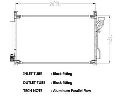 CSF Air Conditioning Condensers for 2015 SONATA - 10768 Condenser, Aluminum, Natural, use on Hyundai, Each